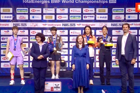 Giải vô địch Thế giới Cầu lông 2025: Paris chứng kiến những khoảnh khắc lịch sử