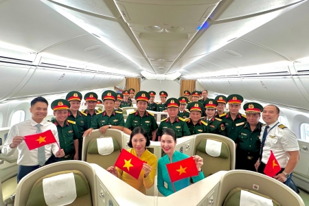 Vietnam Airlines lan tỏa tinh thần, trách nhiệm, niềm tự hào dân tộc trên những chuyến bay