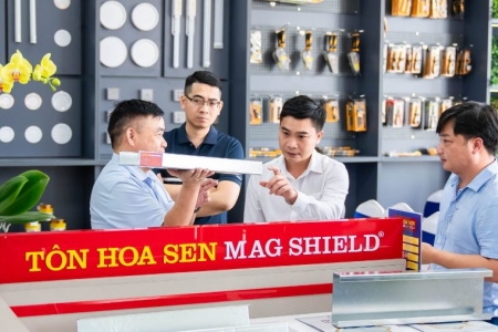 Tôn cao cấp Hoa Sen Mag Shield chính thức phân phối toàn hệ thống