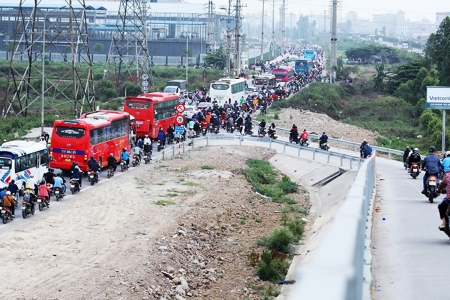 Bắc Ninh: Khẩn cấp khắc phục tình trạng ùn tắc giao thông tại khu công nghiệp