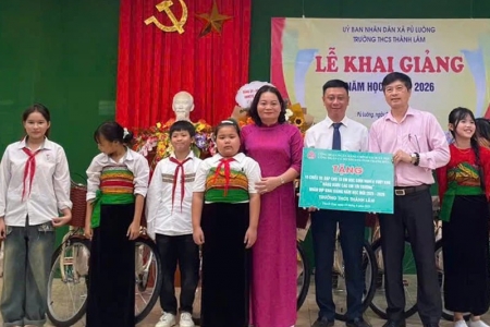 Ngân hàng Chính sách xã hội Thanh Hóa tặng 110 xe đạp cho học sinh khó khăn