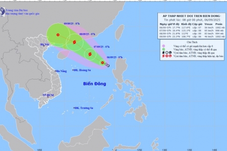 Công điện về việc ứng phó với áp thấp nhiệt đới trên biển Đông