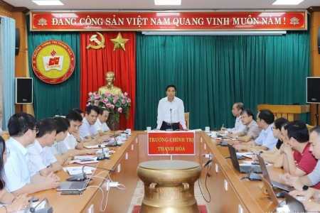 Bí thư Tỉnh ủy Thanh Hóa thăm và làm việc với Trường Chính trị tỉnh