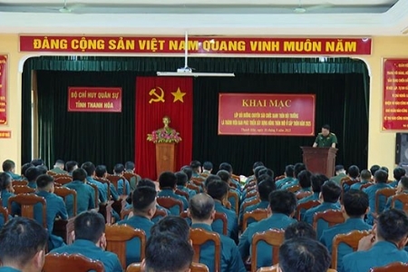 Bộ Chỉ huy quân sự tỉnh Thanh Hóa tập huấn chuyên sâu chức danh thôn đội trưởng