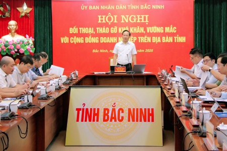 Đối thoại, tháo gỡ khó khăn, vướng mắc với cộng đồng doanh nghiệp tỉnh Bắc Ninh