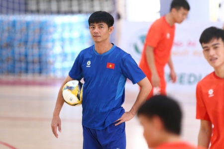 Đội tuyển futsal Việt Nam miệt mài tập luyện, hướng tới trận ra quân tại Vòng loại châu Á 2026