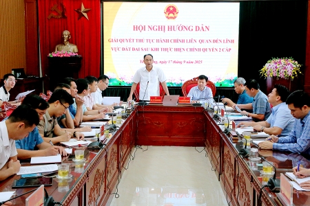 Bắc Ninh: Hướng dẫn giải quyết thủ tục hành chính lĩnh vực đất đai cho các xã