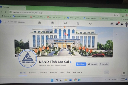 Lào Cai ban hành Quy chế hoạt động trang Fanpage Facebook chính thức của UBND tỉnh