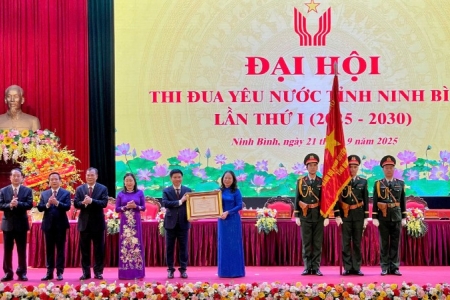 Phó Chủ tịch nước Võ Thị Ánh Xuân dự Đại hội Thi đua yêu nước Ninh Bình lần thứ I