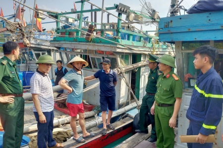 Công an tỉnh Thanh Hóa sẵn sàng lực lượng, chủ động ứng phó với bão số 9