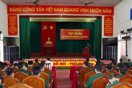 Bộ Chỉ huy Quân sự tỉnh Hà Tĩnh tổ chức tập huấn bồi dưỡng kiến thức dân tộc năm 2025