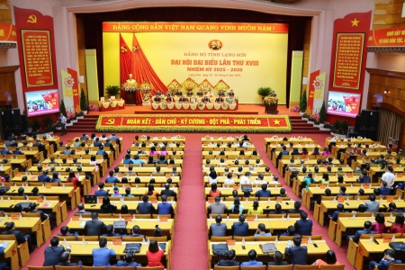 Đại hội đại biểu Đảng bộ tỉnh Lạng Sơn lần thứ XVIII, nhiệm kỳ 2025 – 2030 thành công tốt đẹp