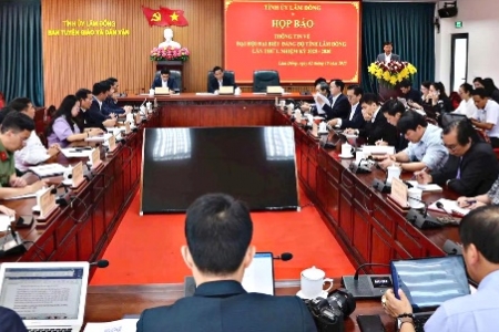 Đại hội Đảng bộ tỉnh Lâm Đồng lần thứ I, nhiệm kỳ 2025 – 2030 sẽ diễn ra từ ngày 9-11/10