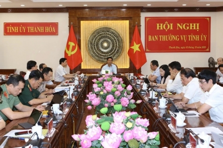 Hội nghị Ban Thường vụ Tỉnh ủy Thanh Hóa đánh giá tình hình 9 tháng, đề ra giải pháp những tháng cuối năm