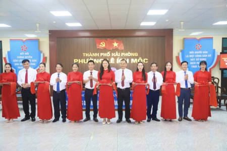 Phường Lê Ích Mộc khai trương Ki-ốt hỗ trợ thủ tục hành chính trực tuyến, triển khai xây dựng địa bàn không ma túy