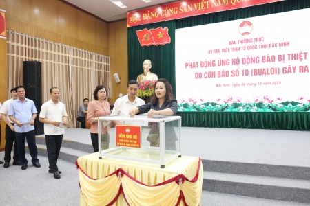 Bắc Ninh phát động ủng hộ đồng bào bị thiệt hại do bão số 10
