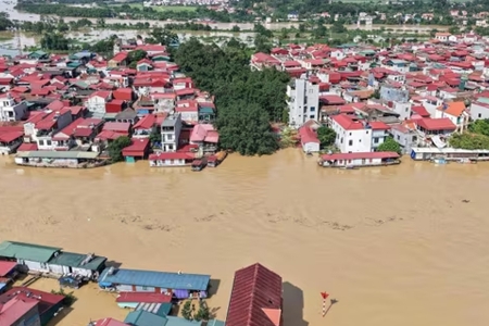 Bắc Ninh: Lũ trên sông Cầu, sông Thương dự kiến đạt đỉnh vào trưa hoặc chiều nay (9/10)