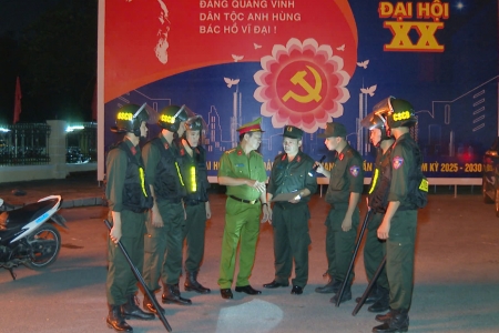 Phòng Cảnh sát cơ động sẵn sàng bảo đảm tuyệt đối an toàn Đại hội đại biểu Đảng bộ tỉnh Thanh Hoá