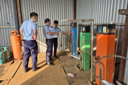 Tạm giữ hơn 3 tấn khí dầu mỏ hoá lỏng LPG của cơ sở sang chiết trái phép