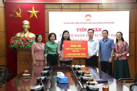 Hà Nội: Hơn 24,48 tỷ đồng ủng hộ người dân các tỉnh bị ảnh hưởng do bão lũ