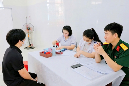 Xã Trần Phú tiếp tục tổ chức ngày thứ hai sơ tuyển nghĩa vụ quân sự