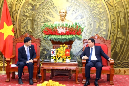 Thứ trưởng thứ nhất Bộ Đất đai, Cơ sở hạ tầng và Giao thông Hàn Quốc thăm và làm việc tại Bắc Ninh