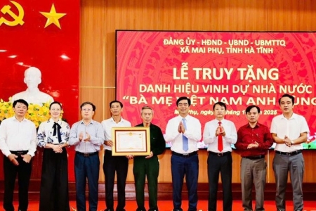 Hà Tĩnh: 5 bà mẹ được truy tặng danh hiệu Bà mẹ Việt Nam Anh hùng