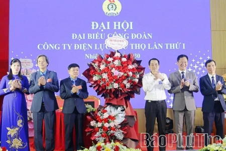 Công đoàn Công ty Điện lực Phú Thọ tổ chức Đại hội đại biểu nhiệm kỳ 2025-2030