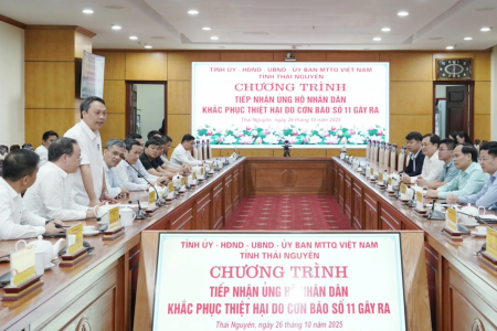 Thái Nguyên tiếp nhận hơn 2,3 tỷ đồng ủng hộ khắc phục hậu quả bão lũ