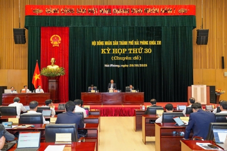 Thông qua 21 Nghị quyết tại Kỳ họp thứ 30 (Kỳ họp chuyên đề) HĐND thành phố Hải Phòng khóa XVI