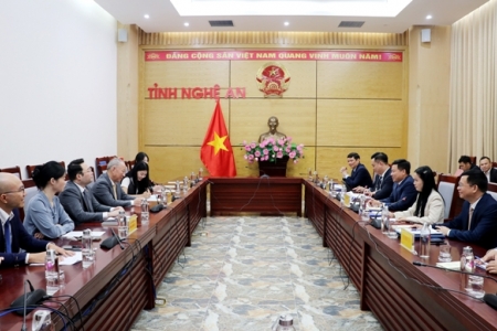 Tăng cường hợp tác đầu tư giữa Nghệ An và Tập đoàn Xây dựng Thái Bình Dương (Trung Quốc)