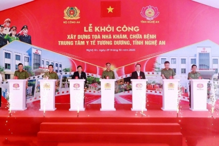 Khởi công xây dựng tòa nhà khám chữa bệnh Trung tâm y tế Tương Dương