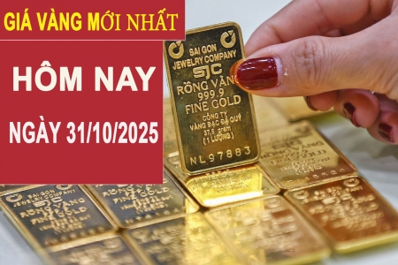 Giá vàng hôm nay 31/10: Vàng miếng giảm về 147,8 triệu đồng, vàng nhẫn giảm về 148,9 triệu