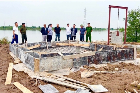 Hải Phòng: Xã Quyết Thắng kiên quyết xử lý vi phạm hành lang thoát lũ