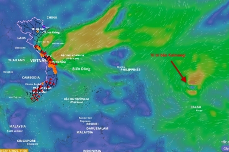 Bão Kalmaegi sẽ mạnh lên rất nhanh khi vào Biển Đông