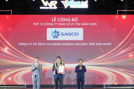 SASCO - Top 10 Công ty uy tín ngành Bán lẻ Việt Nam 2025