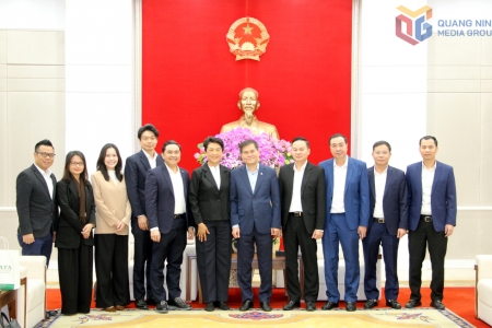 Chủ tịch UBND tỉnh Quảng Ninh Bùi Văn Khắng tiếp xã giao Tập đoàn Amata