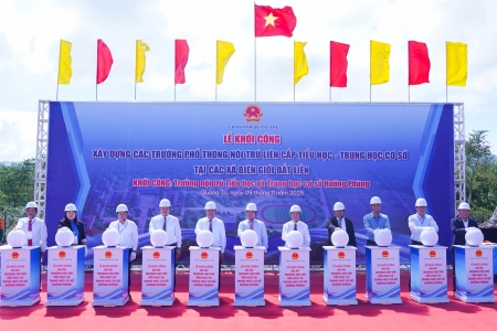 Quảng Trị khởi công xây dựng Trường nội trú Tiểu học và THCS Hướng Phùng
