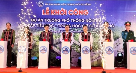 Đà Nẵng đồng loạt khởi công 5 trường học nội trú liên cấp các xã biên giới