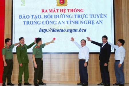 Công an Nghệ An đưa vào vận hành hệ thống đào tạo, bồi dưỡng trực tuyến