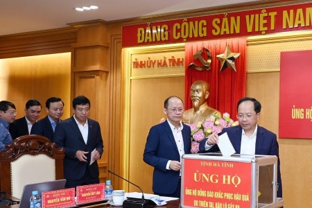 Hà Tĩnh phát động ủng hộ đồng bào khắc phục hậu quả do thiên tai, bão lũ