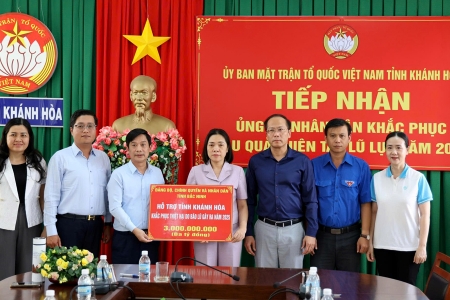 Tỉnh Bắc Ninh ủng hộ Nhân dân tỉnh Khánh Hòa 3 tỷ đồng để khắc phục thiệt hại do bão lũ