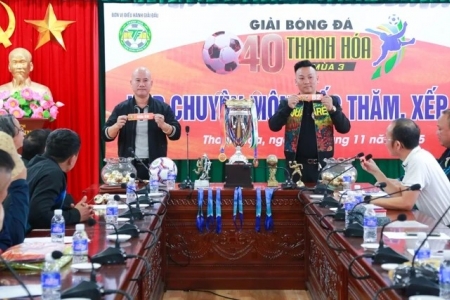 Giải bóng đá bảy người O40 tỉnh Thanh Hóa mùa thứ 3, năm 2025 thu hút 16 đội bóng tham dự