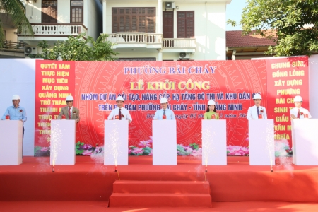 Quảng Ninh: Phường Bãi Cháy khởi công nhóm dự án cải tạo, nâng cấp, hạ tầng đô thị và khu dân cư