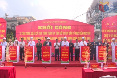 Quảng Ninh: Phường Việt Hưng khởi công 10 dự án nâng cấp hạ tầng khu dân cư