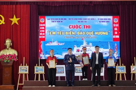 Cuộc thi “Em yêu biển, đảo quê hương” tại xã Minh Châu, Nghệ An