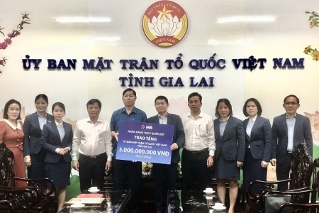 Ngân hàng Quân đội hỗ trợ đồng bào vùng bão lũ tỉnh Gia Lai 3 tỷ đồng