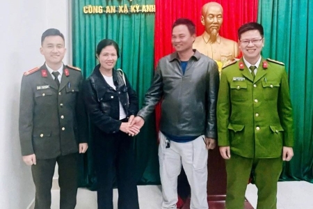 Hà Tĩnh: Công an xã kịp thời xác minh, trả lại 150 triệu đồng cho người chuyển khoản nhầm