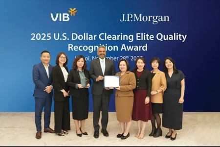 VIB được vinh danh Giải thưởng “Chất lượng Thanh toán quốc tế xuất sắc năm 2025”