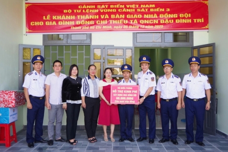 Bộ Tư lệnh Vùng Cảnh sát biển 3: Tổ chức bàn giao nhà đồng đội